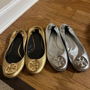 Sz 6 Tory Burch metallics